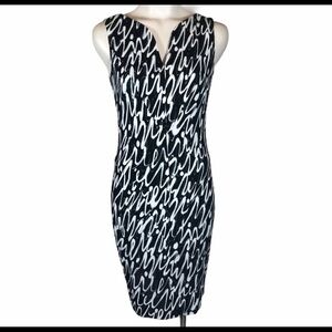 Milly of New York signature midi dress size 4 black & white